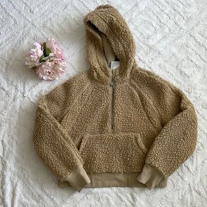 Lululemon Sherpa Half Zip Pullover Hoodie Trench XS/S